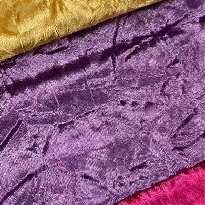 Warp Knitted Crushed Italian Velour Møbelstoff